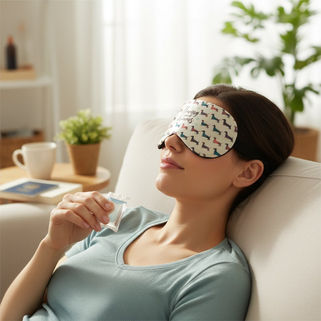 MASCHERA REFRIGERANTE PER OCCHI BASSOTTO