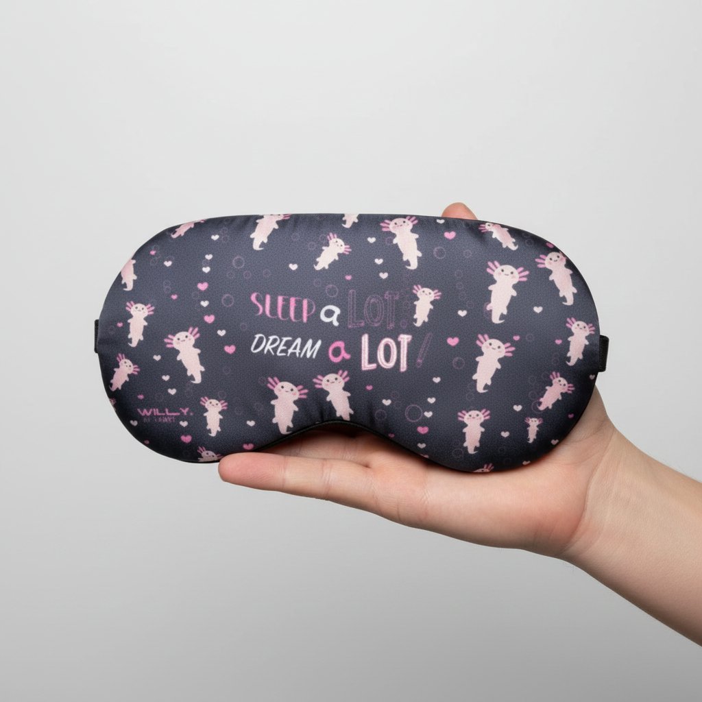 MASCHERA REFRIGERANTE PER OCCHI AXOLOTL
