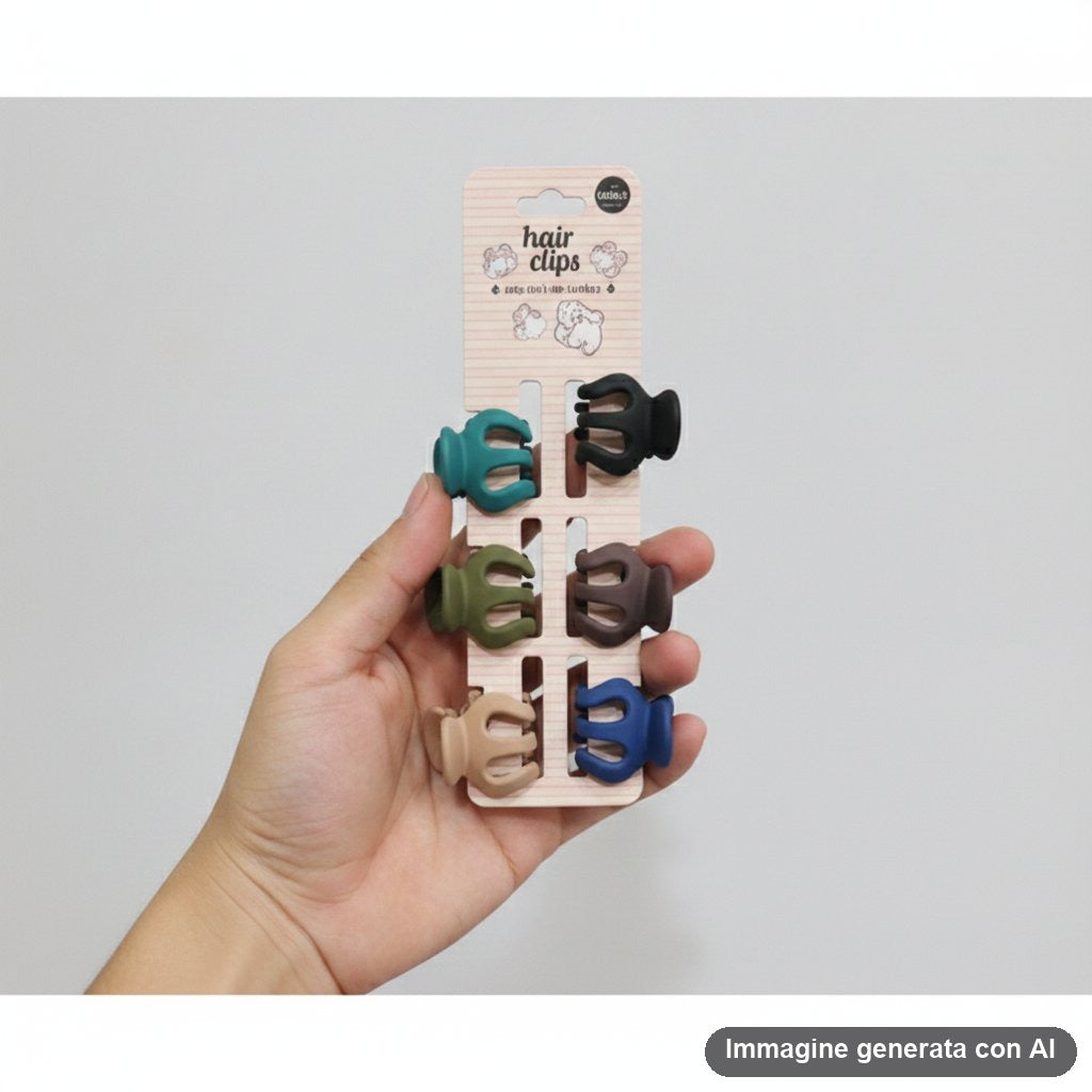 SET 6 PINZE PER CAPELLI