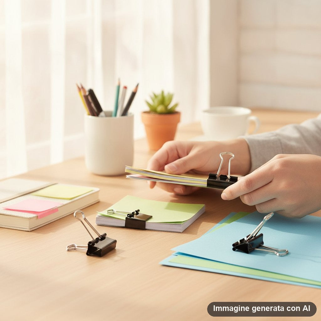 SET 4 CLIP BLACK OFFICE