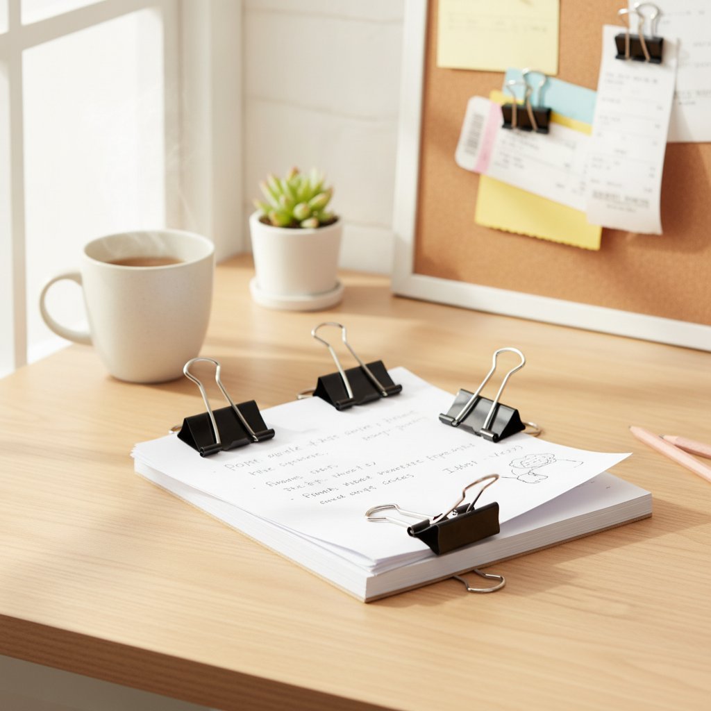 SET 10 CLIP BLACK OFFICE