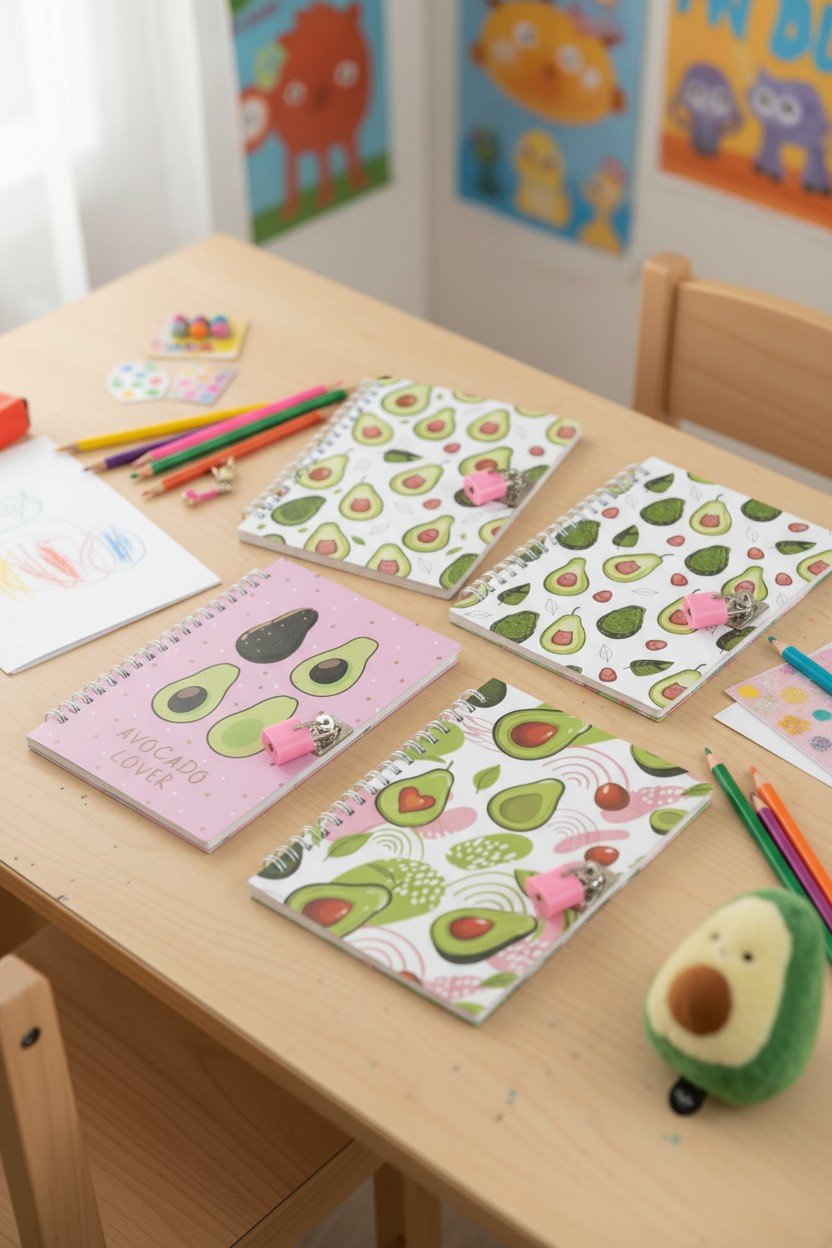 NOTEBOOK AVOCADO CON LUCCHETTO