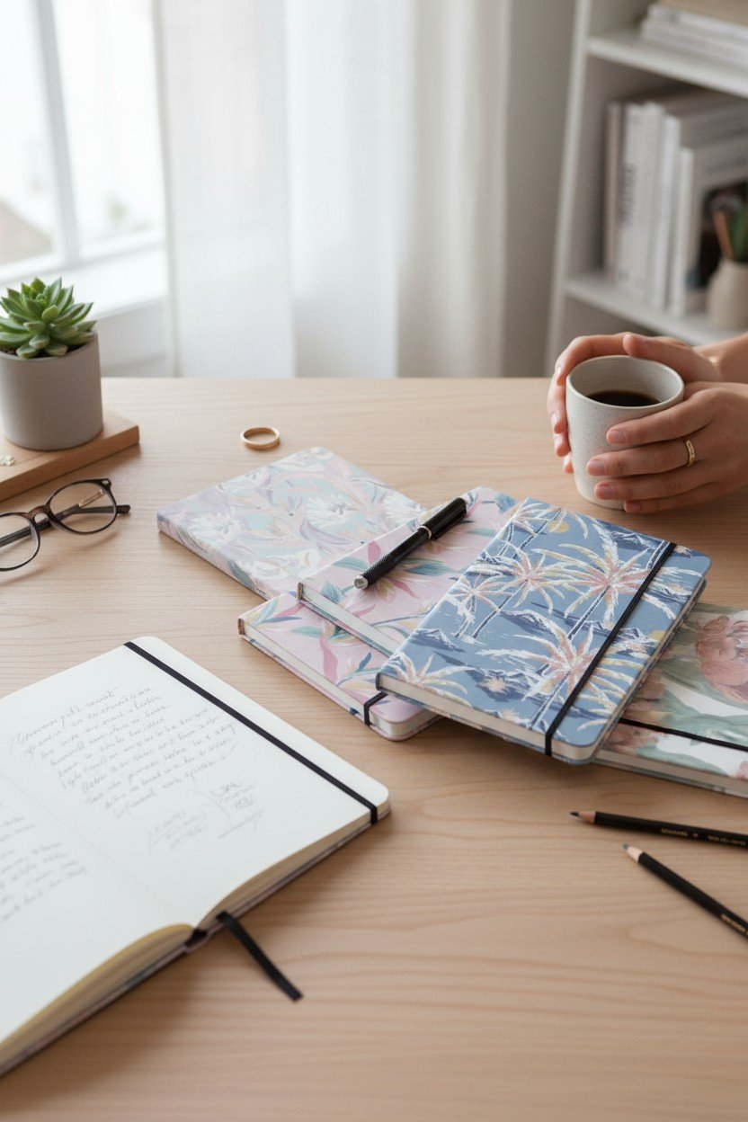 NOTEBOOK A6 CON LACCIO LEAVES