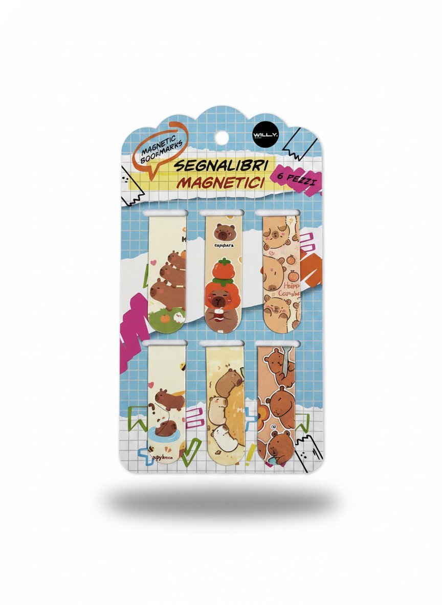 SET 6 SEGNALIBRO CAPIBARA