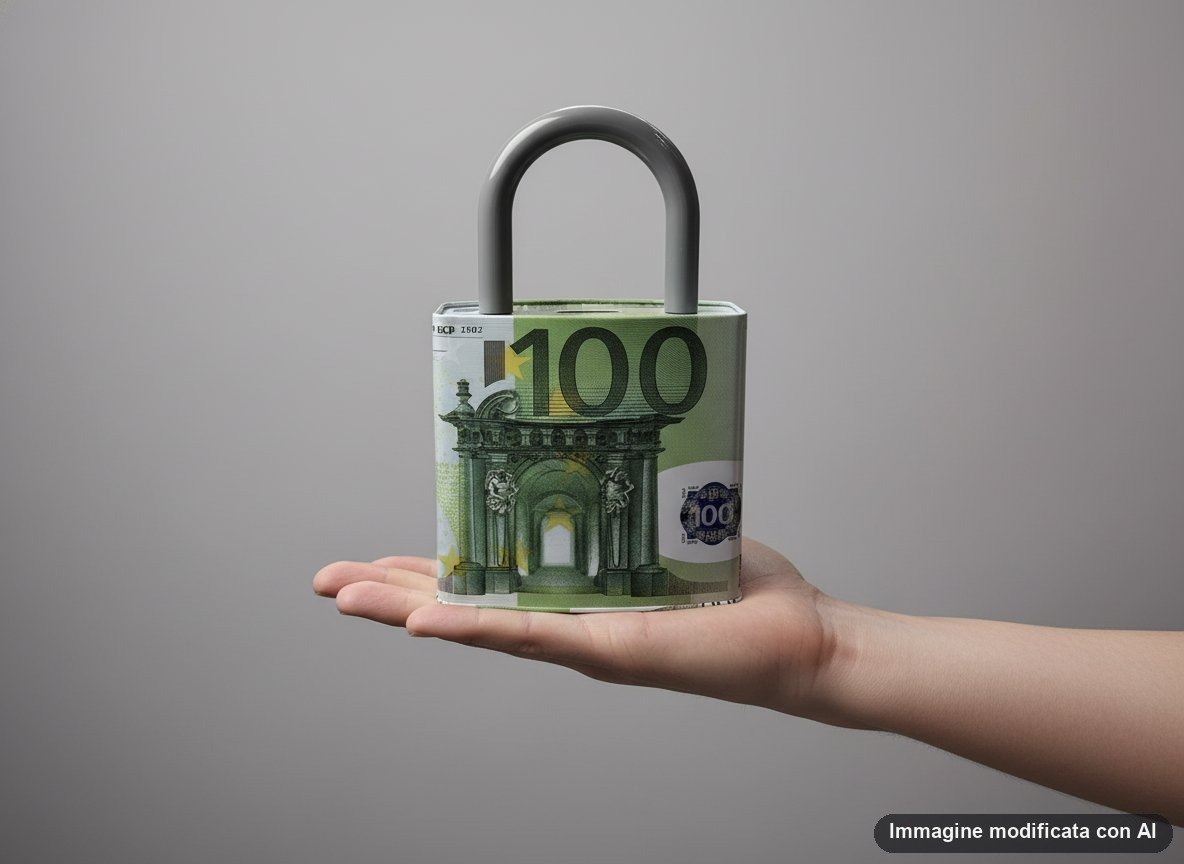SALVADANAIO LUCCHETTO EURO