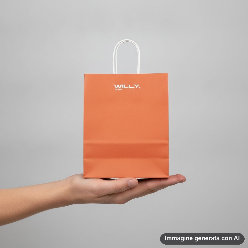 Set di quattro shopper medie in colori vivaci giallo, turchese, rosa e arancio con frasi motivazionali italiane stampate e ma