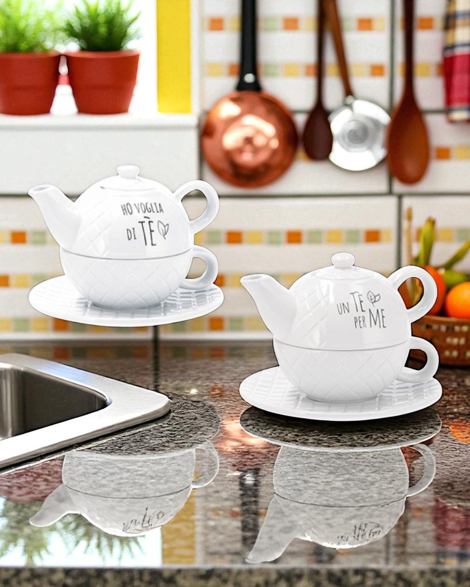 TAZZA CON TEIERA CERAMICA