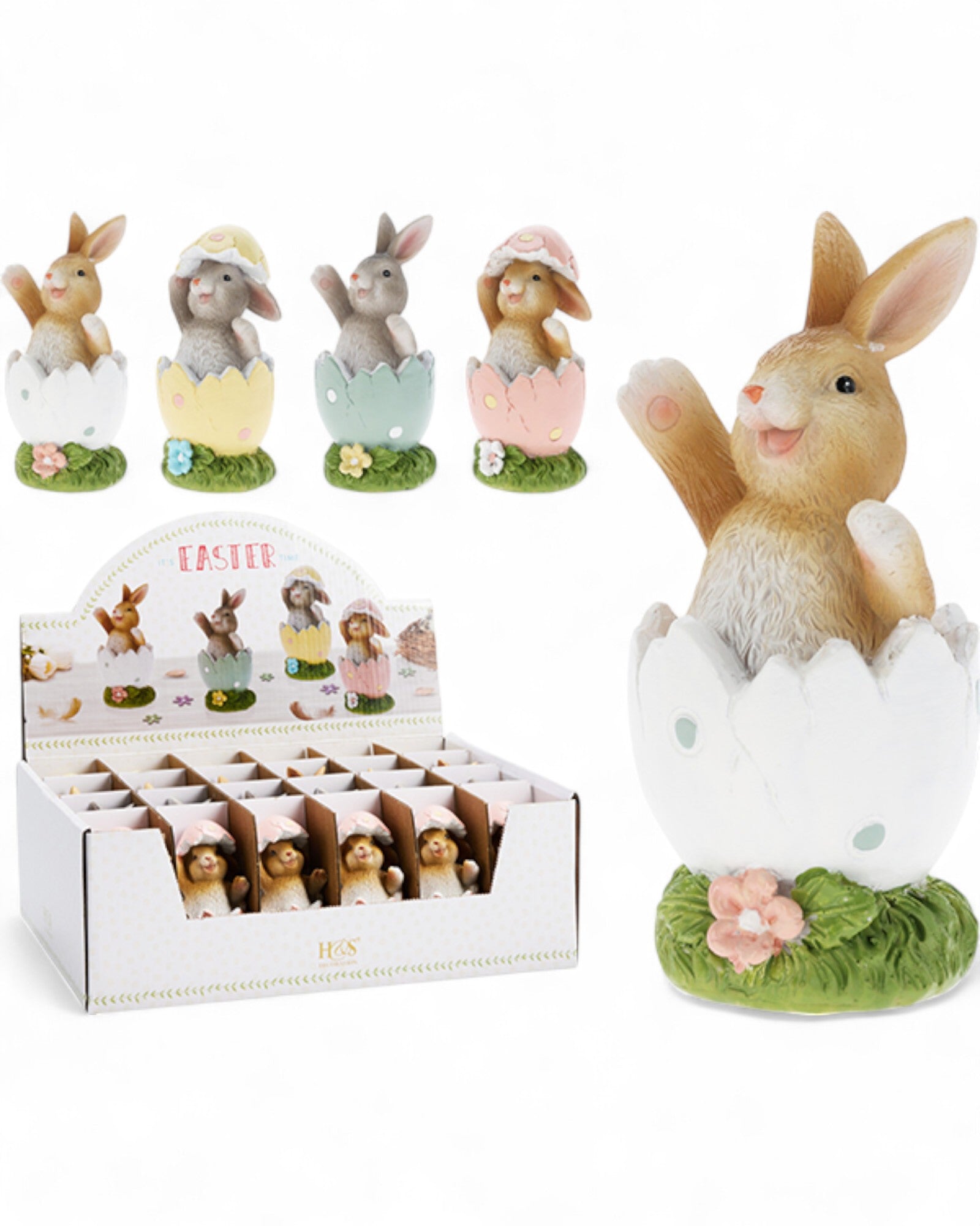 CONIGLIO DECORATIVO CON UOVO EASTER
