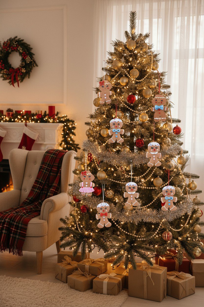 DEC. ALBERO OMINO GINGERBREAD XMAS