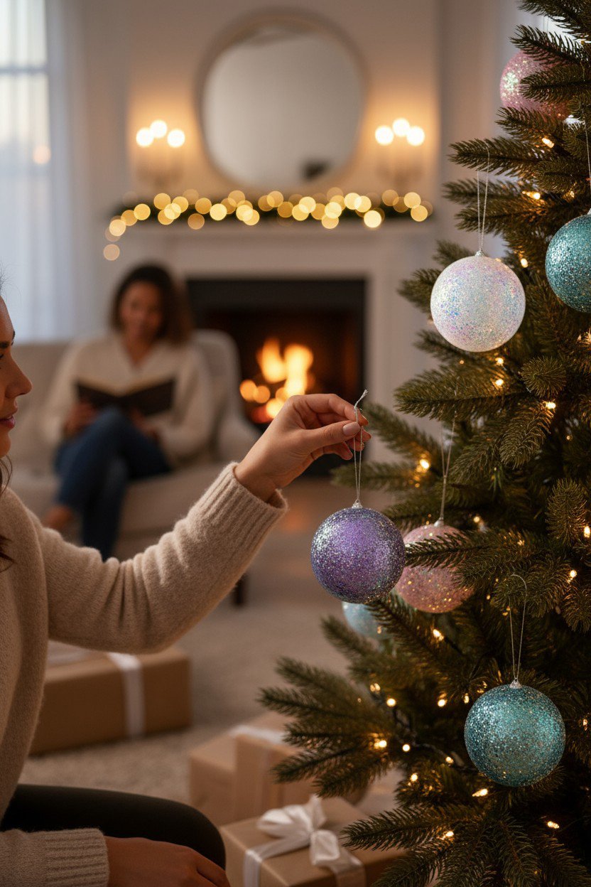 PALLA ALBERO GLITTER XMAS