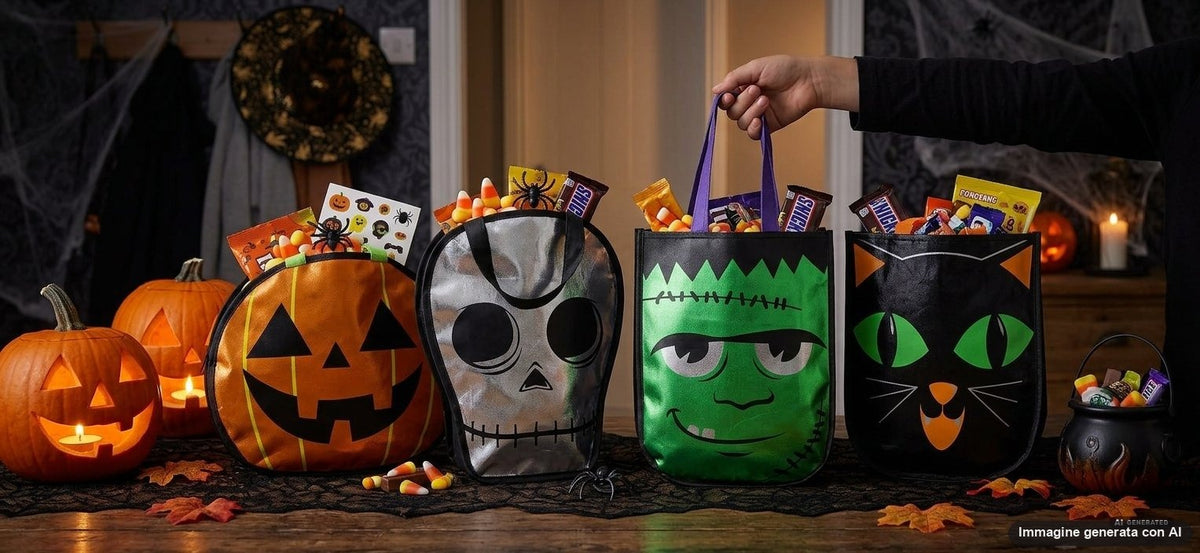 SHOPPER METALLIZZATA HALLOWEEN