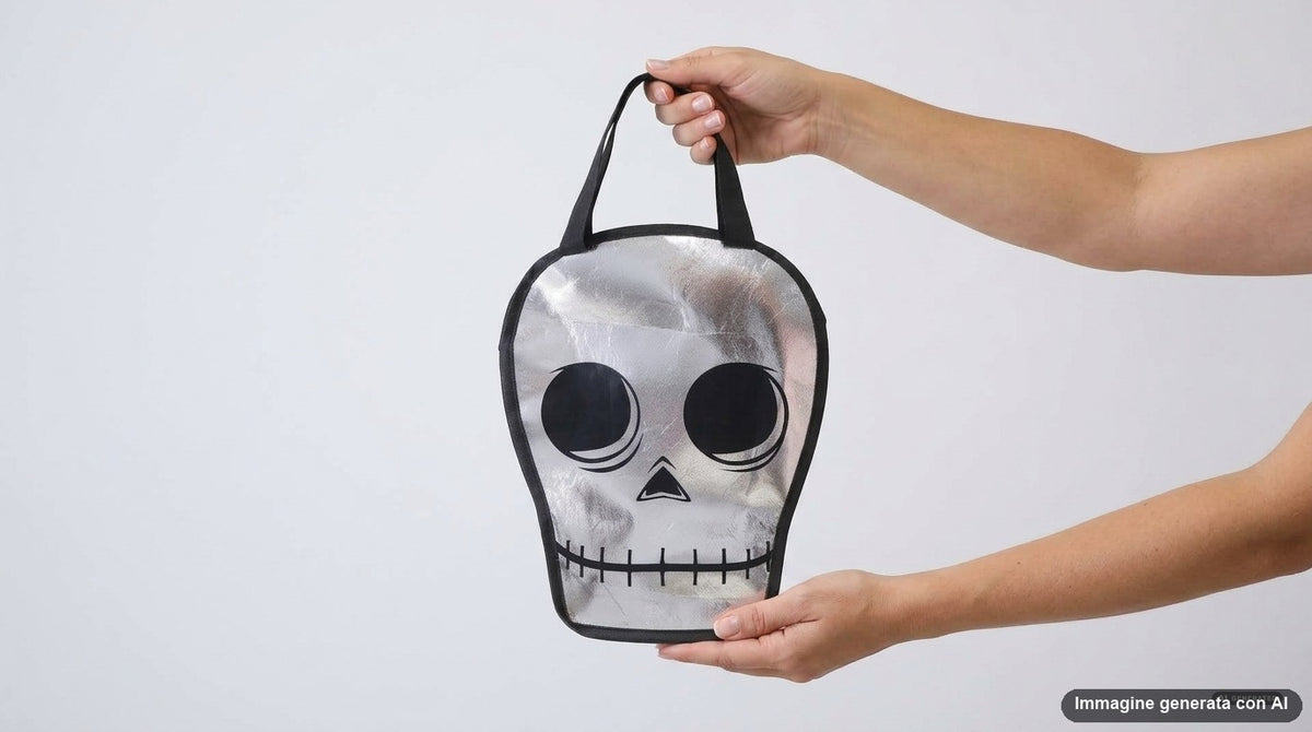 SHOPPER METALLIZZATA HALLOWEEN
