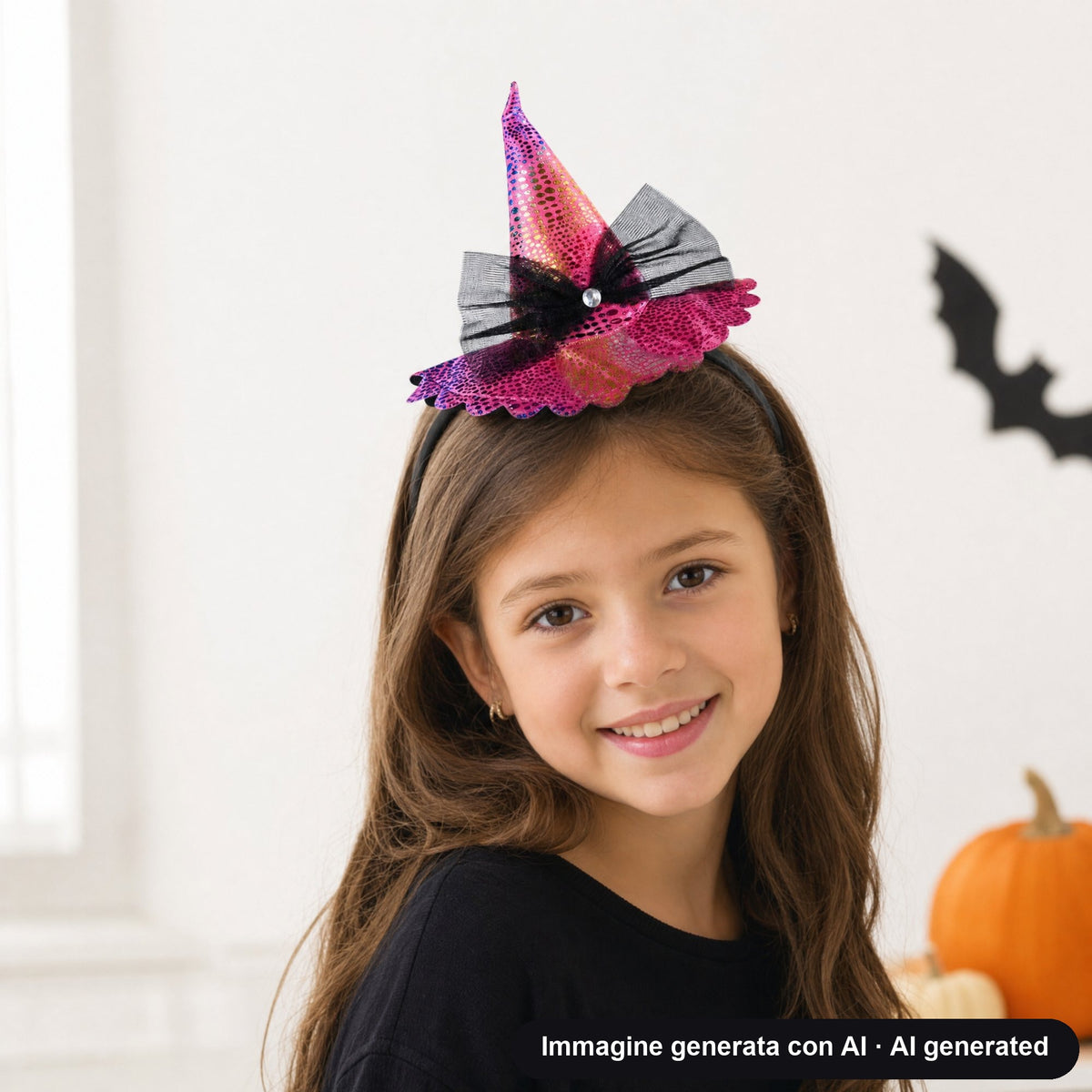 MINI CAPPELLO STREGA CERCHIETTO