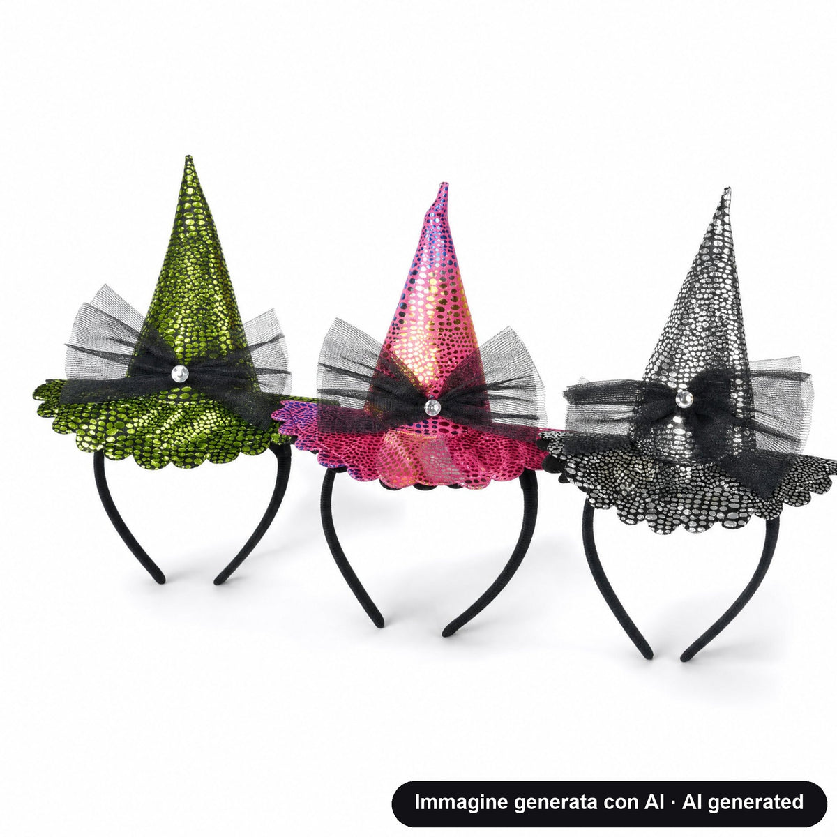 MINI CAPPELLO STREGA CERCHIETTO