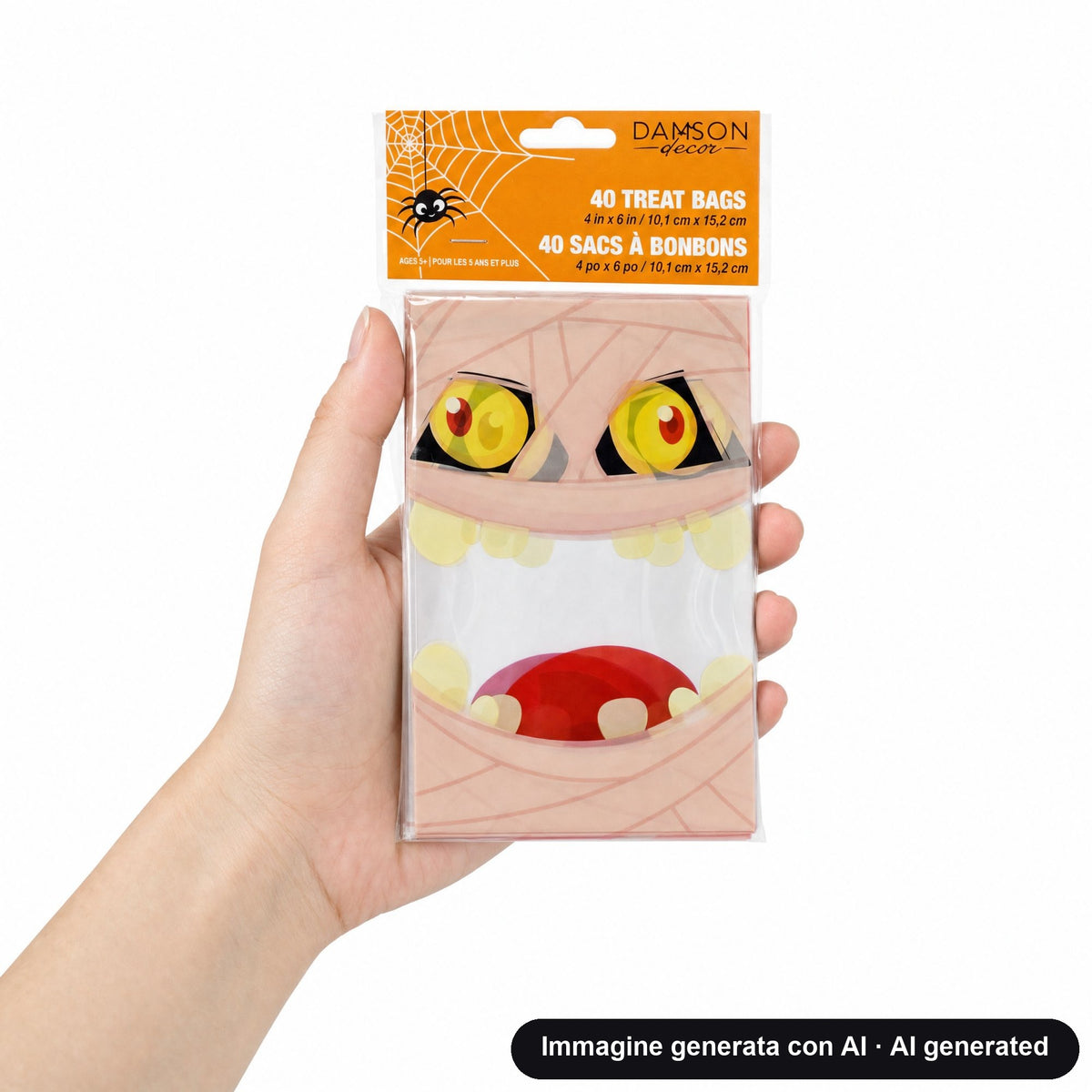 SACCHETTI CARAMELLE MOSTRO 40PZ