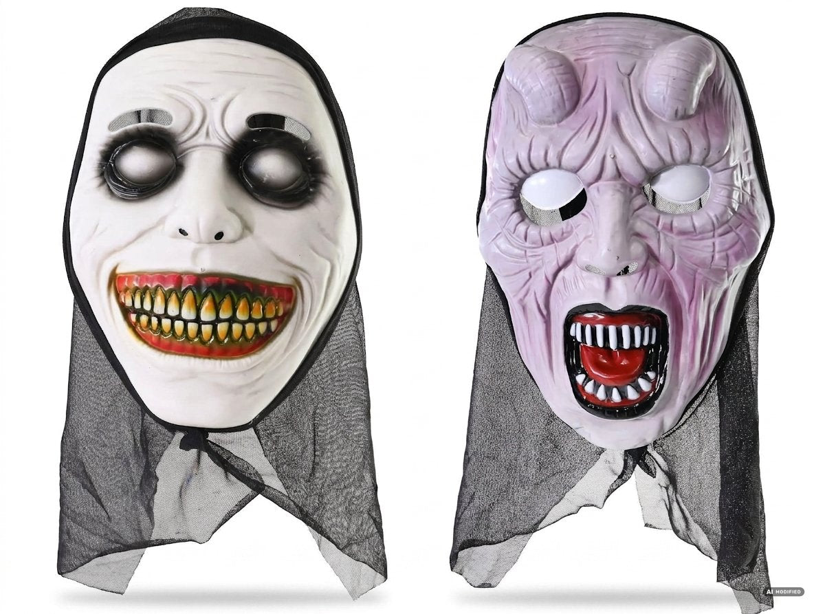 MASCHERA CON CAPPUCCIO FANTASMA