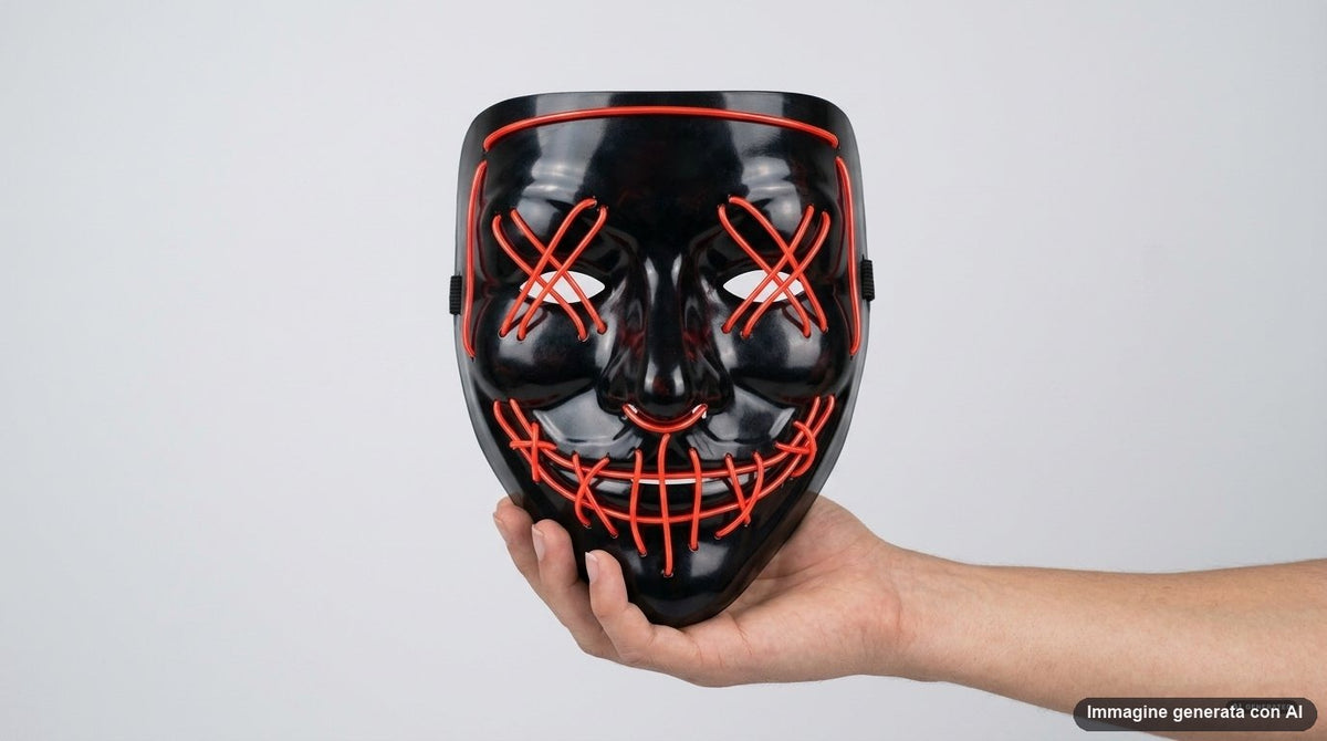 MASCHERA MIMO CUCITA LUMINOSA