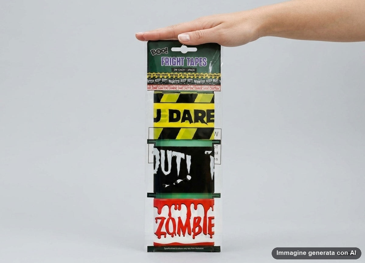 NASTRO AVVERTIMENTO HORROR 3PZ