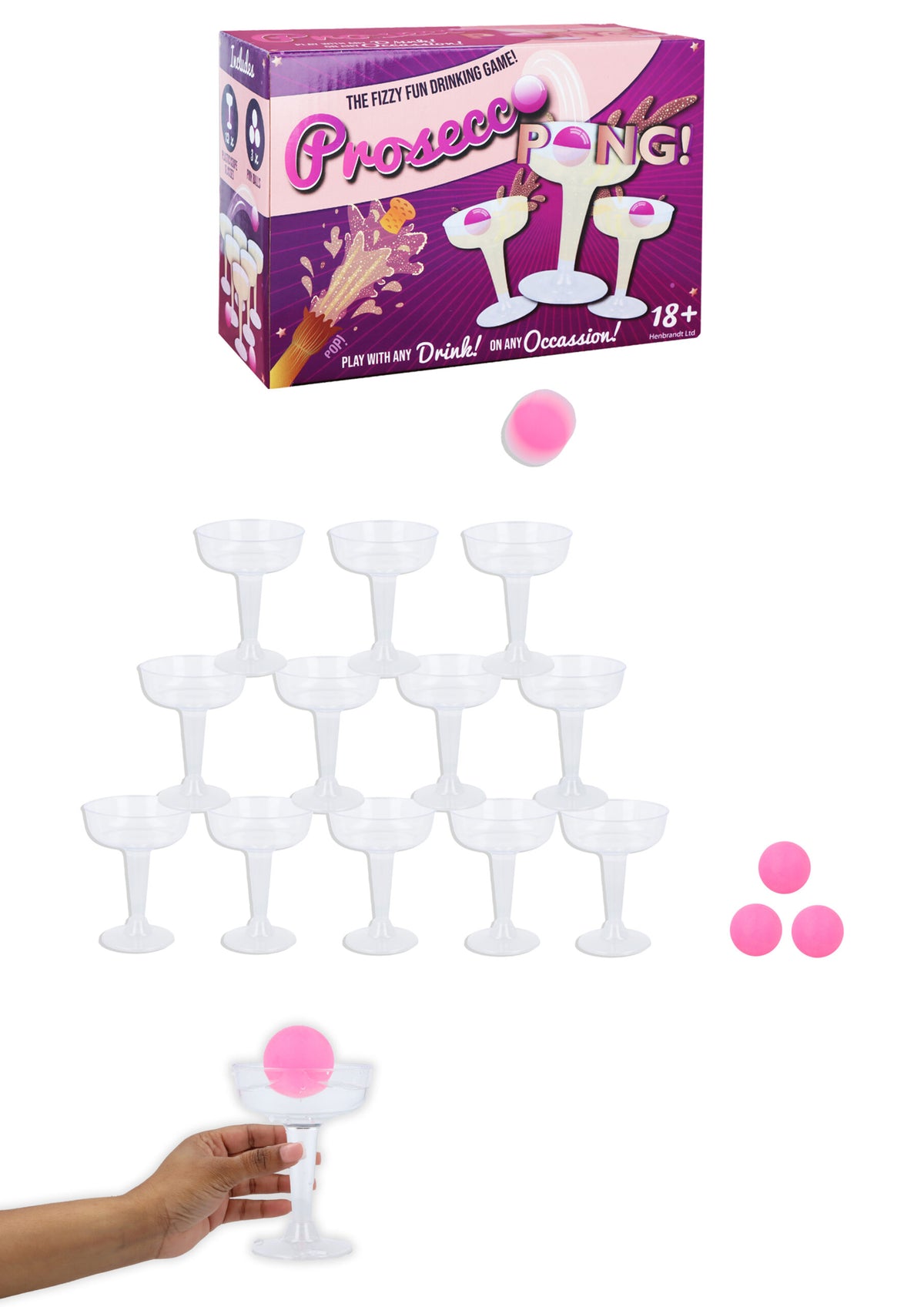 GIOCO PROSECCO PONG SET 15 PZ