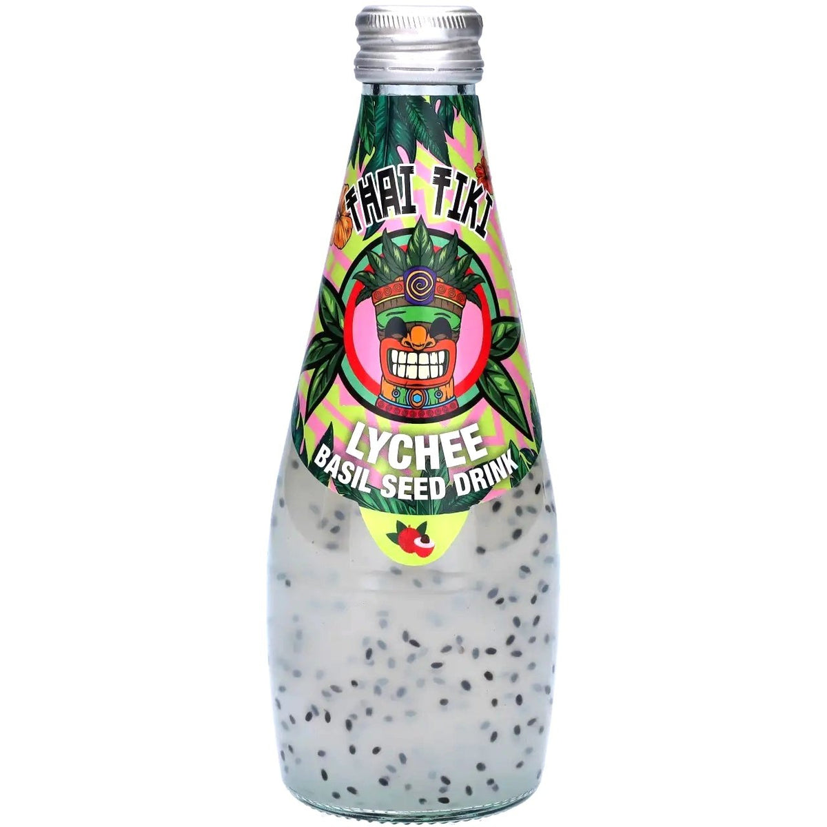 THAI TIKI BASIL SEED DRINK LYCHEE 290 ML.