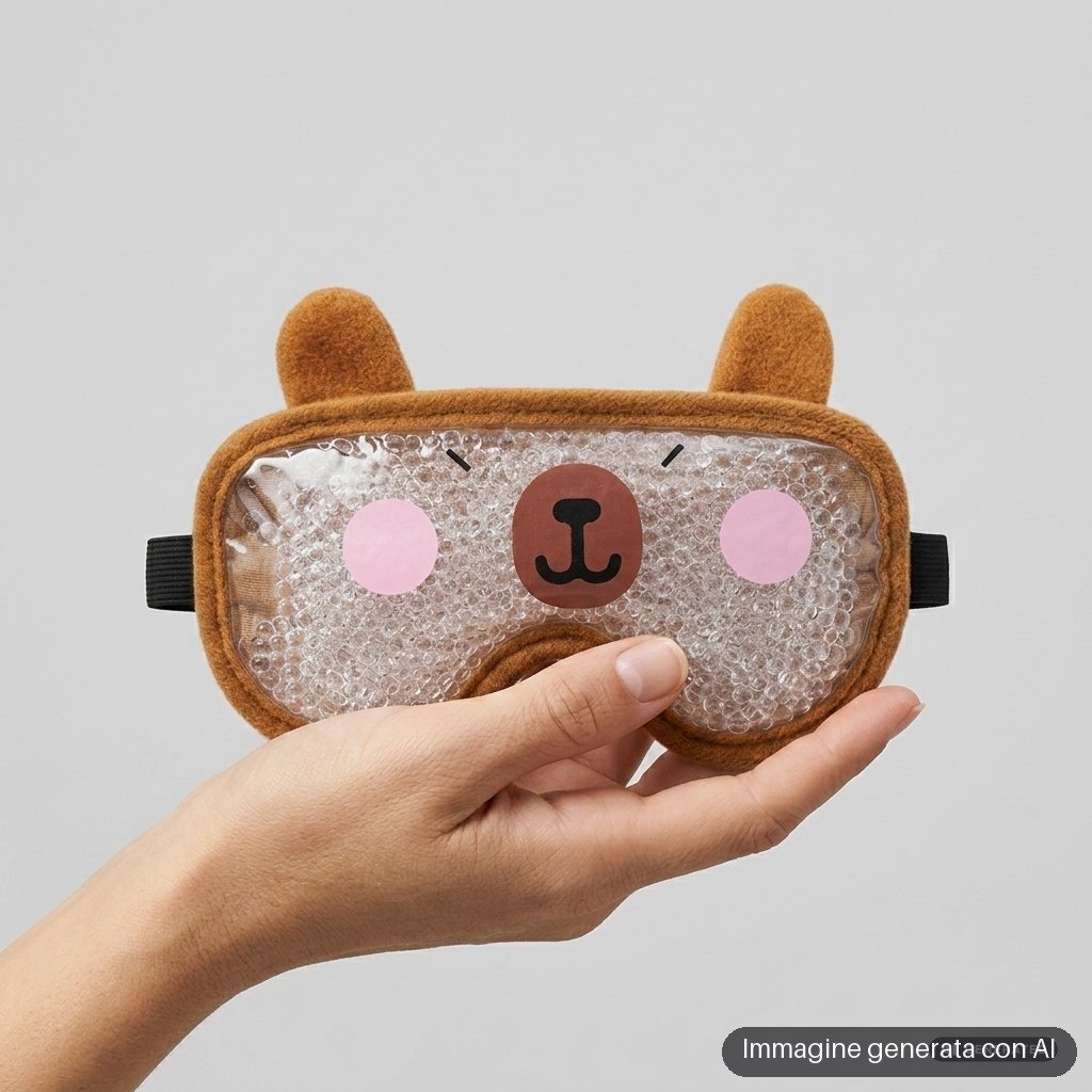 MASCHERA REFRIGERANTE OCCHI CAPIBARA