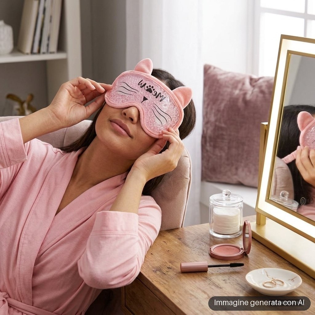 MASCHERA REFRIGERANTE OCCHI CAT