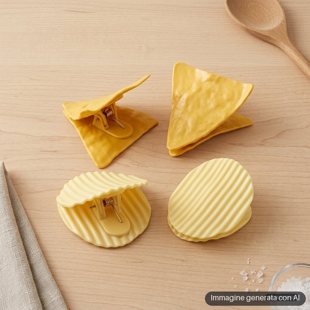 SET 4 MOLLETTE CHIUDIPACCO CHIPS