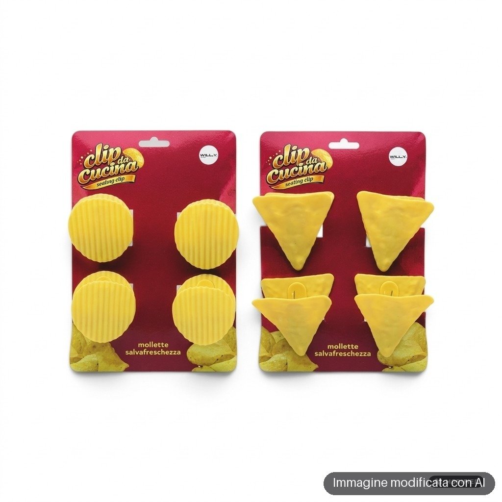 SET 4 MOLLETTE CHIUDIPACCO CHIPS