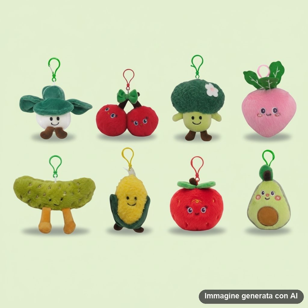 MINI PLUSH VEGETALI PORTACHIAVI