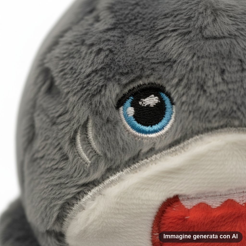 Peluche kawaii per pulire schermo: gatto grigio, elefante e orso su monitor con foglie verdi sullo sfondo