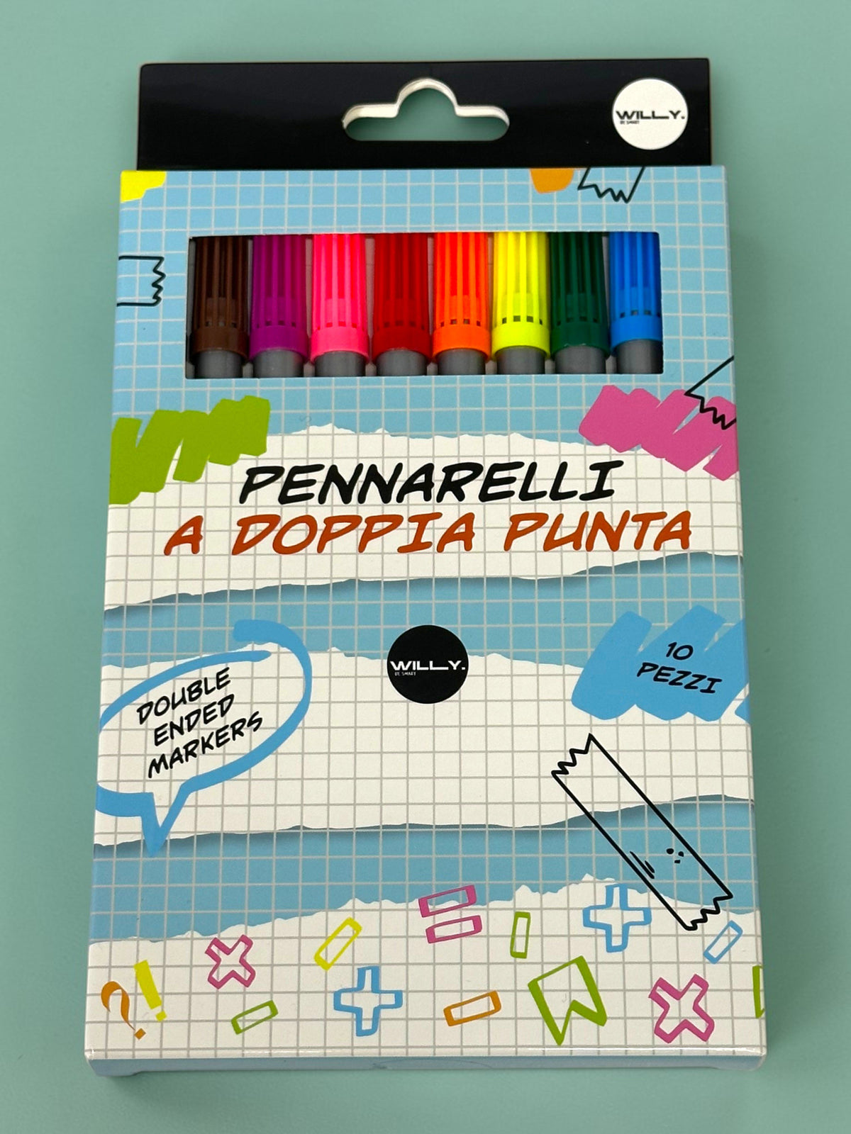 SET 10 PENNARELLI PUNTA DOPPIA