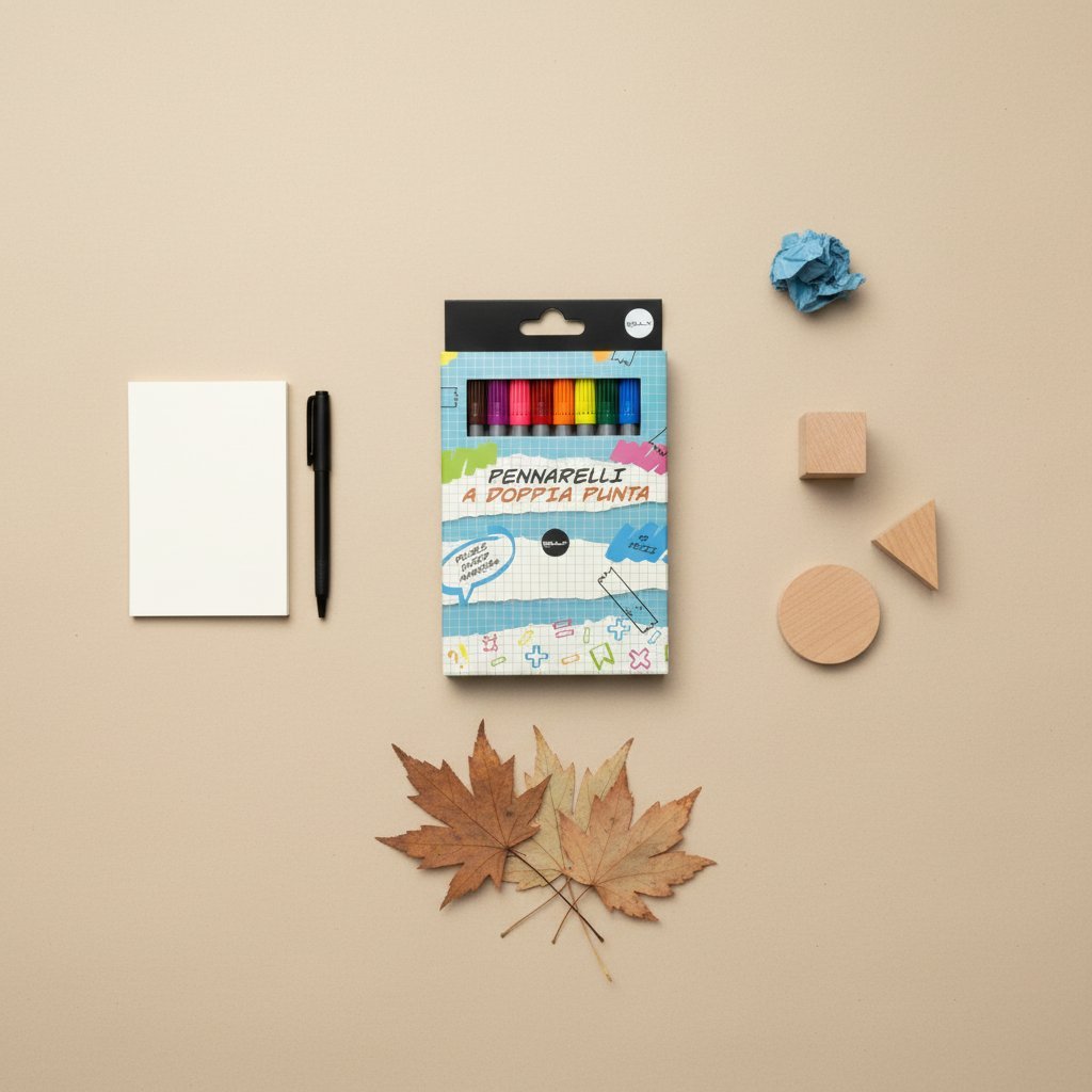 SET 10 PENNARELLI PUNTA DOPPIA