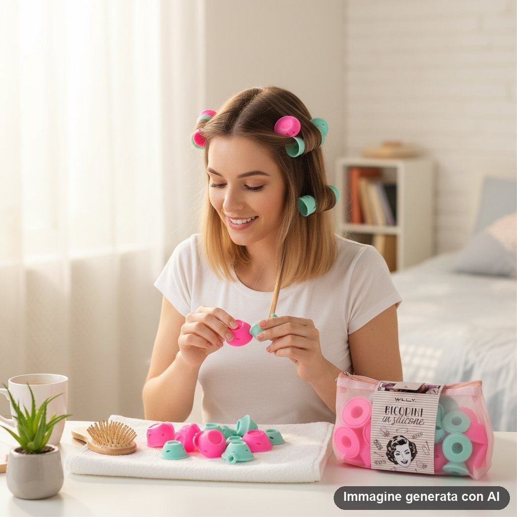 SET 40 PEZZI PER RICCIOLI CAPELLI