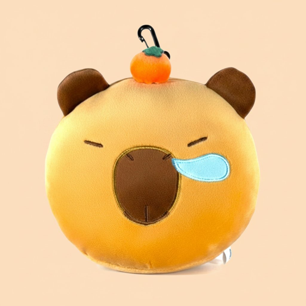 CUSCINO DA VIAGGIO CON MASCHERA CAPIBARA