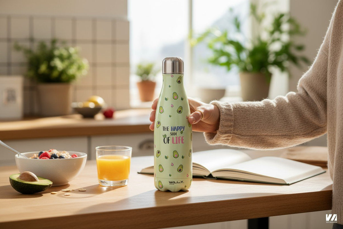 BORRACCIA IN ACCIAIO AVOCADO 500ML
