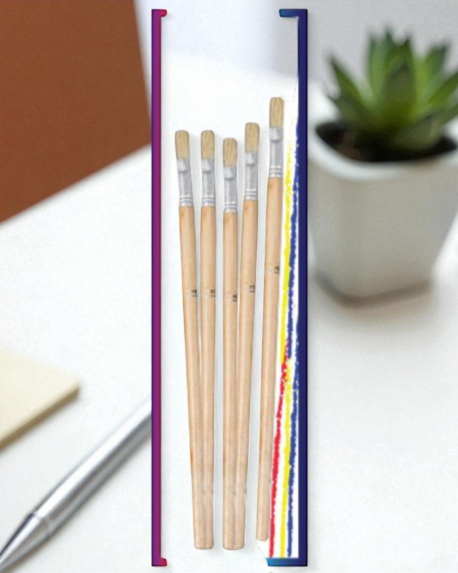 SET 5 PENNELLI IN LEGNO