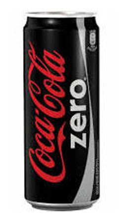 Lattina slim nera da 33 cl di bibita gassata alla cola senza zuccheri