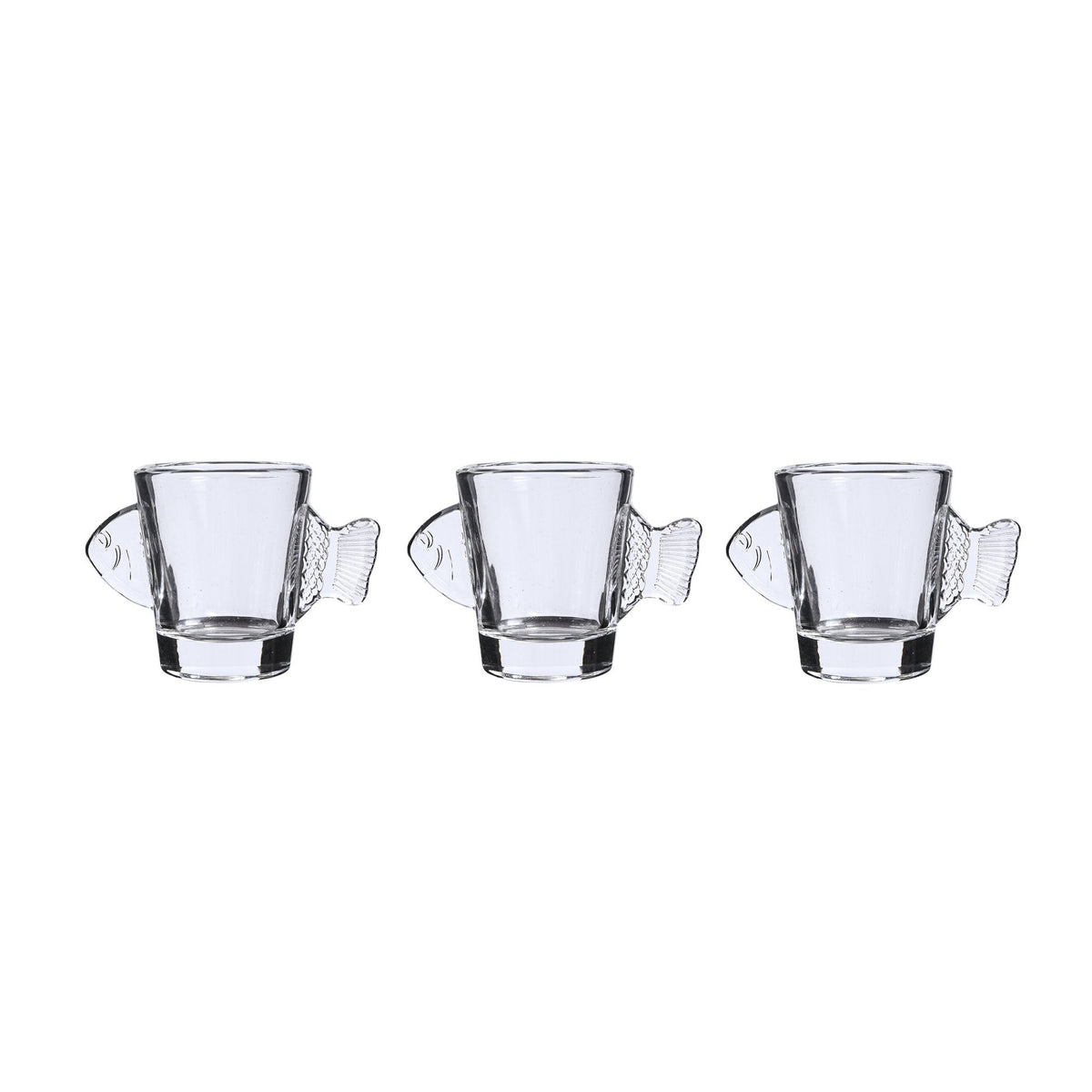 BICCHIERE PESCE IN VETRO 48 ml. - Willy Be Smart