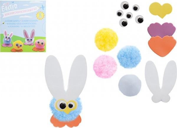 KIT POM POM DA ASSEMBLARE EASTER - Willy Be Smart