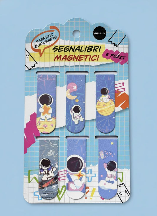 SET 6 SEGNALIBRO SPACE MAN - Willy Be Smart