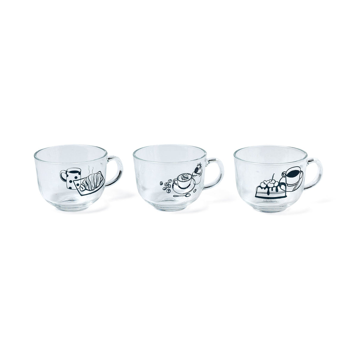 TAZZA DECORATA VETRO 400 ml. - Willy Be Smart