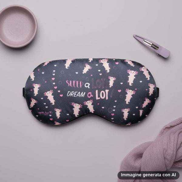 MASCHERA REFRIGERANTE PER OCCHI AXOLOTL