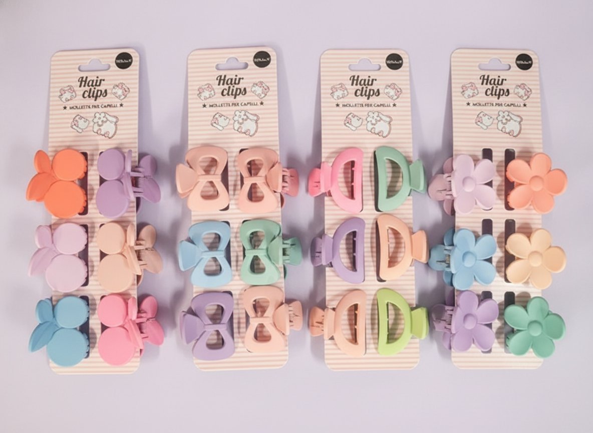 SET 6 PINZE PER CAPELLI