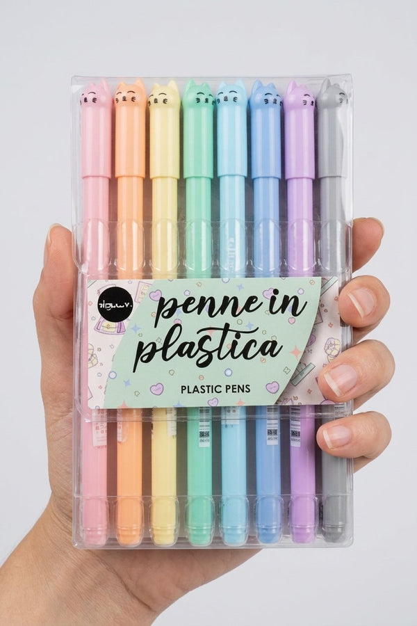 SET 8 PENNE COLORATE