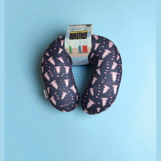 CUSCINO COLLO VIAGGIO AXOLOTL