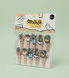 SET 10 MOLLETTE LEGNO CACTUS