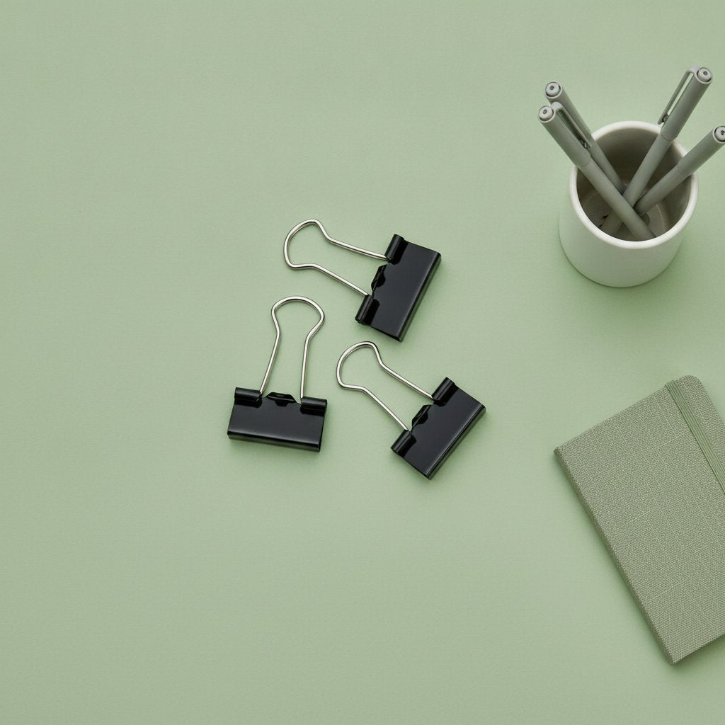 SET 10 CLIP BLACK OFFICE