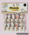 SET 10 MOLLETTE LEGNO UNICORN