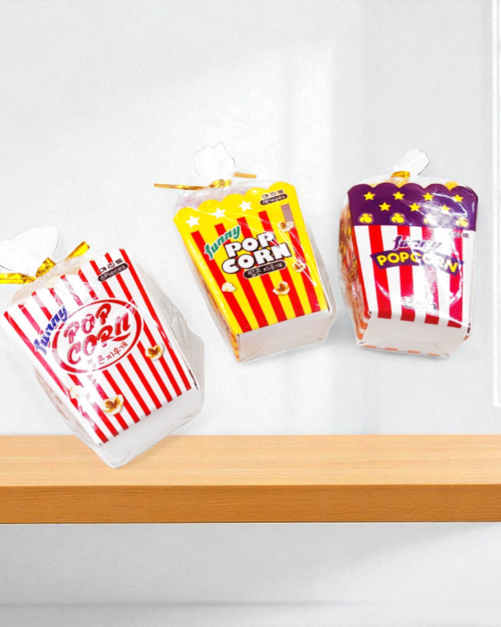 SET GOMME PER CANCELLARE POP CORN