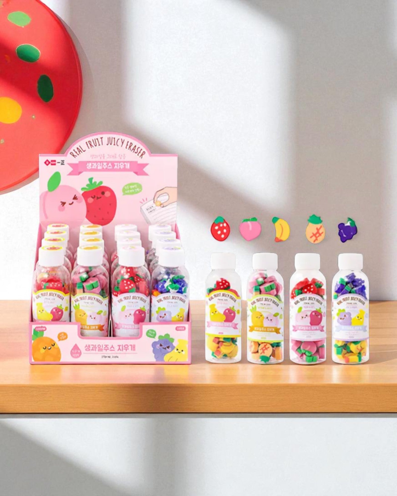 SET GOMME PER CANCELLARE FRUTTA